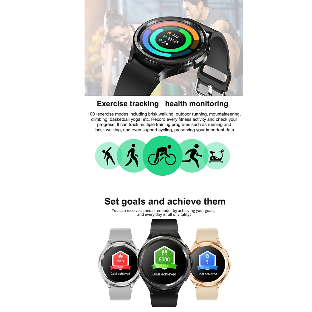 Watch 6 Classic Bluetooth Call Smart Watch Men GPS Outdoor Sports Fitness Model Health Heart Rate Monitor Smartwatch 2025 New - Image 3