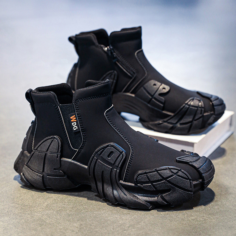 Men's waterproof and anti slip labor protection Martin boots with plush cotton shoes - Image 7