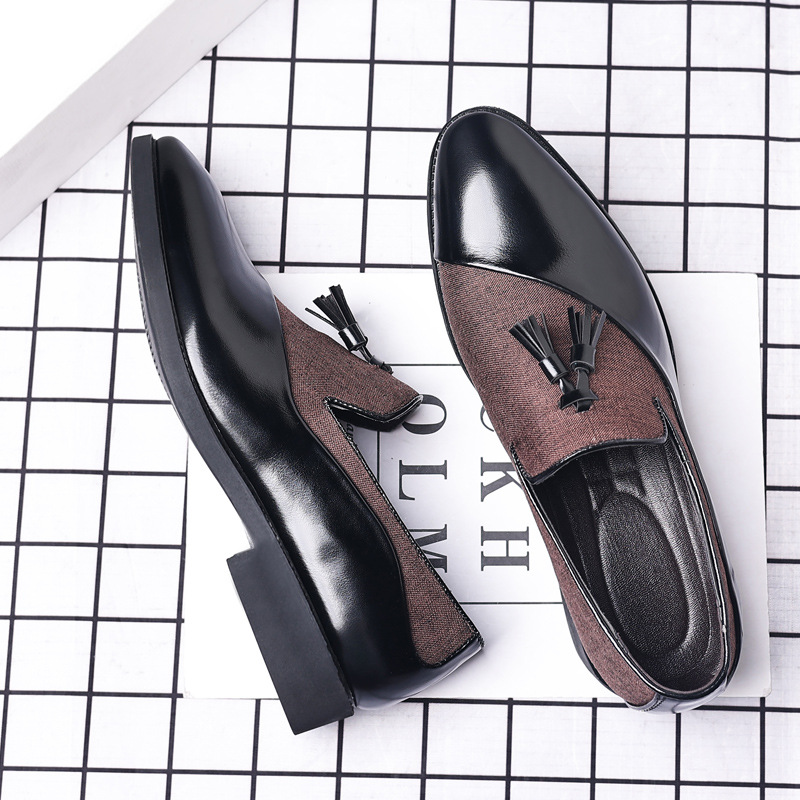 Leather shoes for men, business formal, plus size fit, trendy and casual shoes, Korean version, versatile and trendy, British style - Image 7