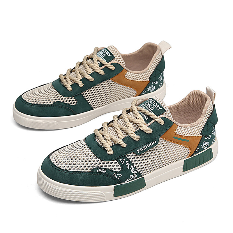 Big Size Hollow Fashion Sneakers Men Comfortable Mesh Shoes Lightweight Trendy Versatile Casual Shoes - Image 5