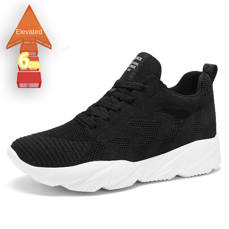 Height-Enhancing 8CM Men's Shoes, Sports Shoes, Spring and Summer Mesh Casual Shoes, Trendy Shoes, Soft Sole Travel Shoes, Student Running Shoes for Men - Image 7