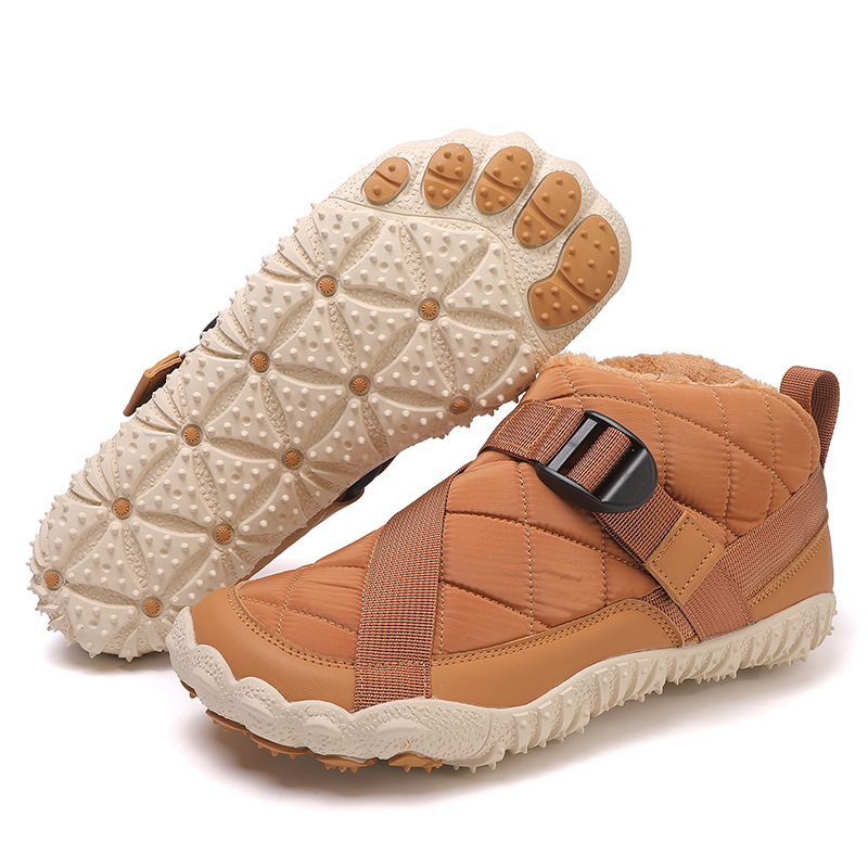Outdoor five finger snow boots waterproof cotton shoes with plush and thickened hiking cotton boots - Image 5