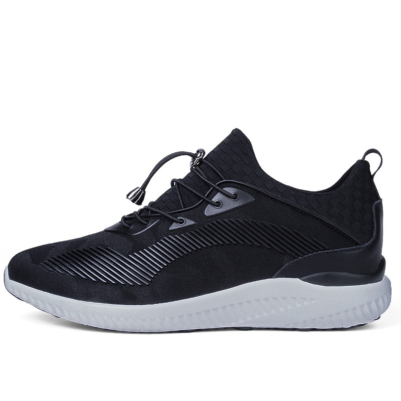 Internal height increasing men's shoes 8CM sports shoes with thick sole and no lace up invisible height increasing shoes - Image 8