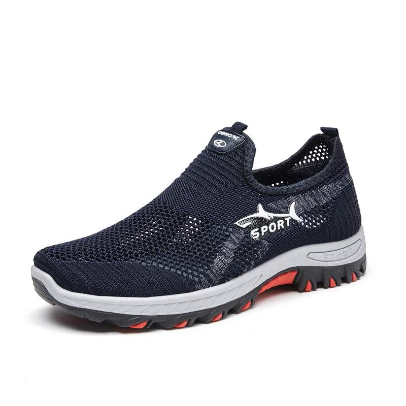 New Men's Casual Shoes, Comfortable and Breathable Sports Shoes, Slip-On Dad Shoes, Soft Sole Cloth Shoes - Image 6