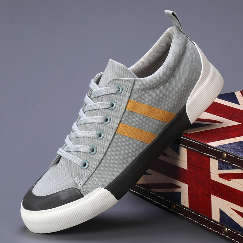 Lightweight breathable versatile casual men's low top flat lace up shoes for men - Image 2