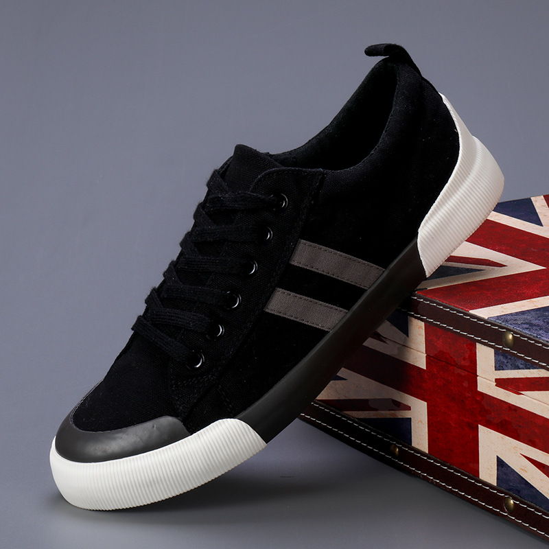 Lightweight breathable versatile casual men's low top flat lace up shoes for men - Image 3
