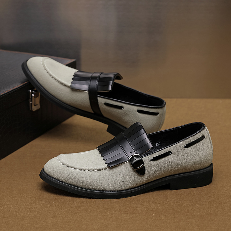 Business formal leather shoes men's soft soled casual shoes British style one foot shoes - Image 6