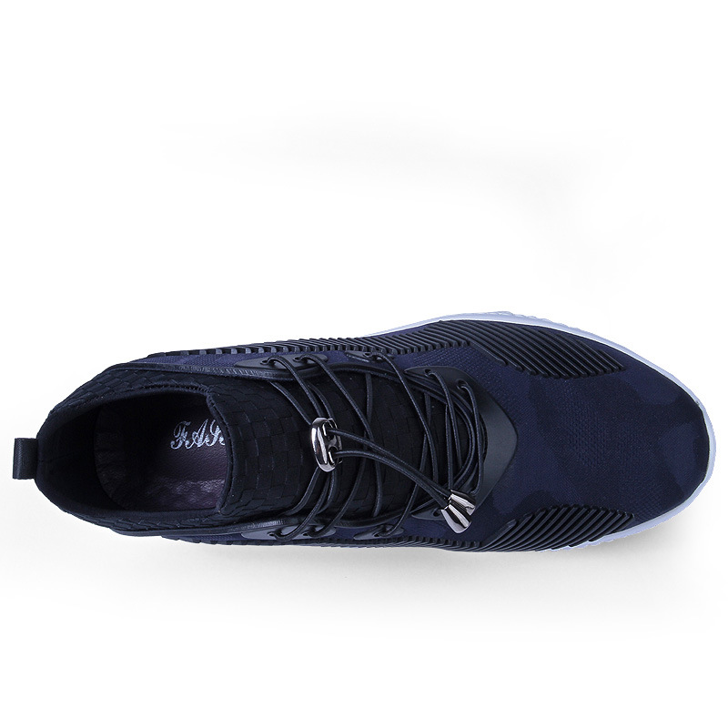 Internal height increasing men's shoes 8CM sports shoes with thick sole and no lace up invisible height increasing shoes - Image 3
