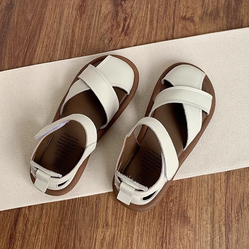Flat Heeled Toe-Covered Sandals for Women,Casual Shoes - Image 5