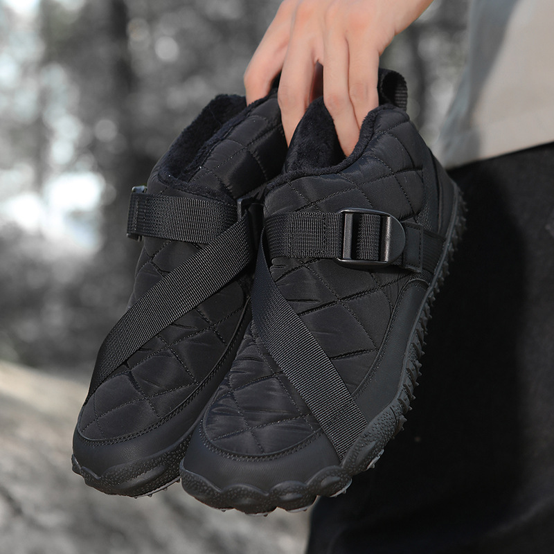 Outdoor five finger snow boots waterproof cotton shoes with plush and thickened hiking cotton boots - Image 4
