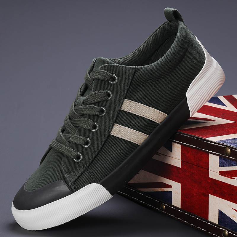 Lightweight breathable versatile casual men's low top flat lace up shoes for men - Image 9