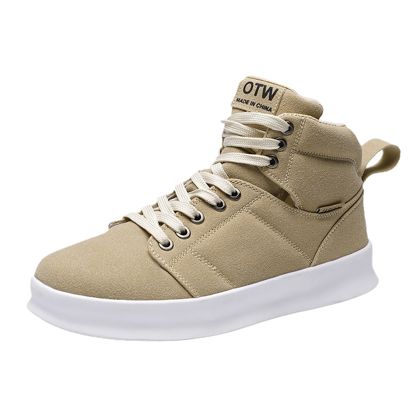 High top suede board shoes Air Force thick sole breathable sports student casual workwear shoes men - Image 10
