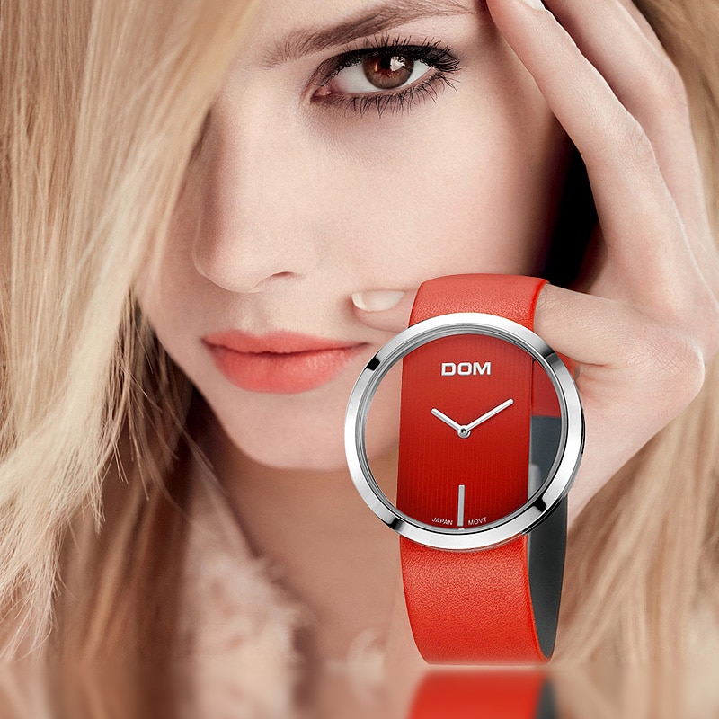 DOM fashion Women Watches Luxury Women Bracelet Quartz twatch for women Quartz Watch wristwatch girl waterproofk genuine leather - Image 6