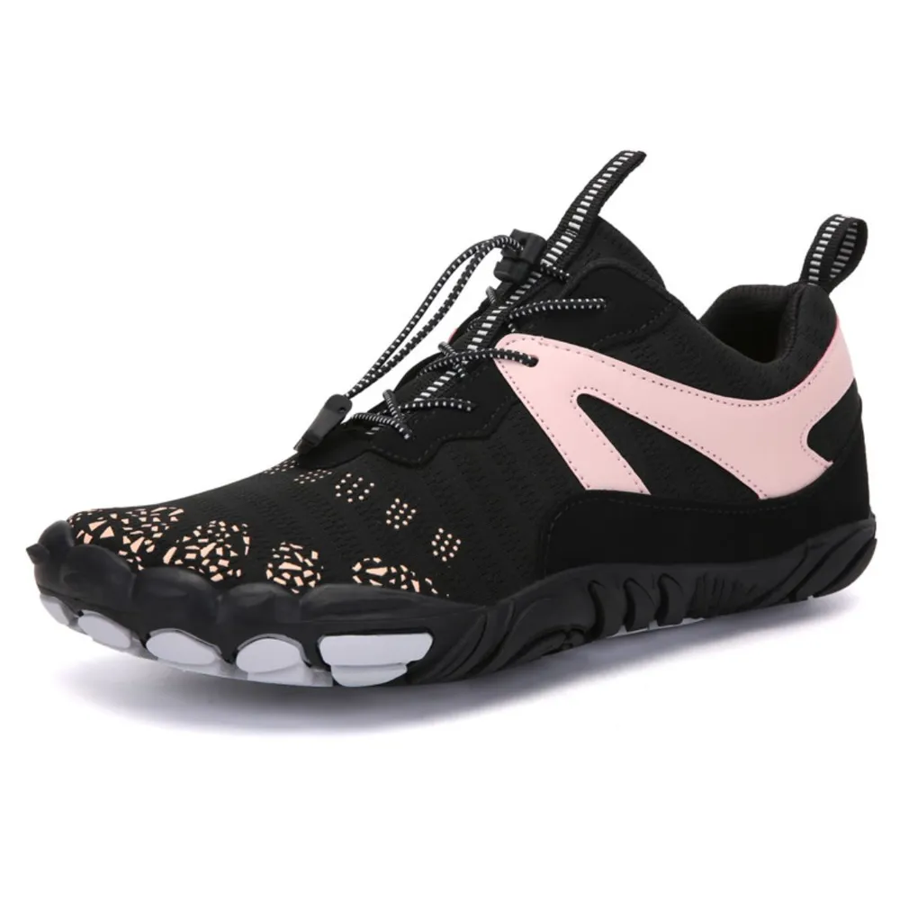 Elastic Lock Laces Mesh Contrast Breathable Athletic - Image 2