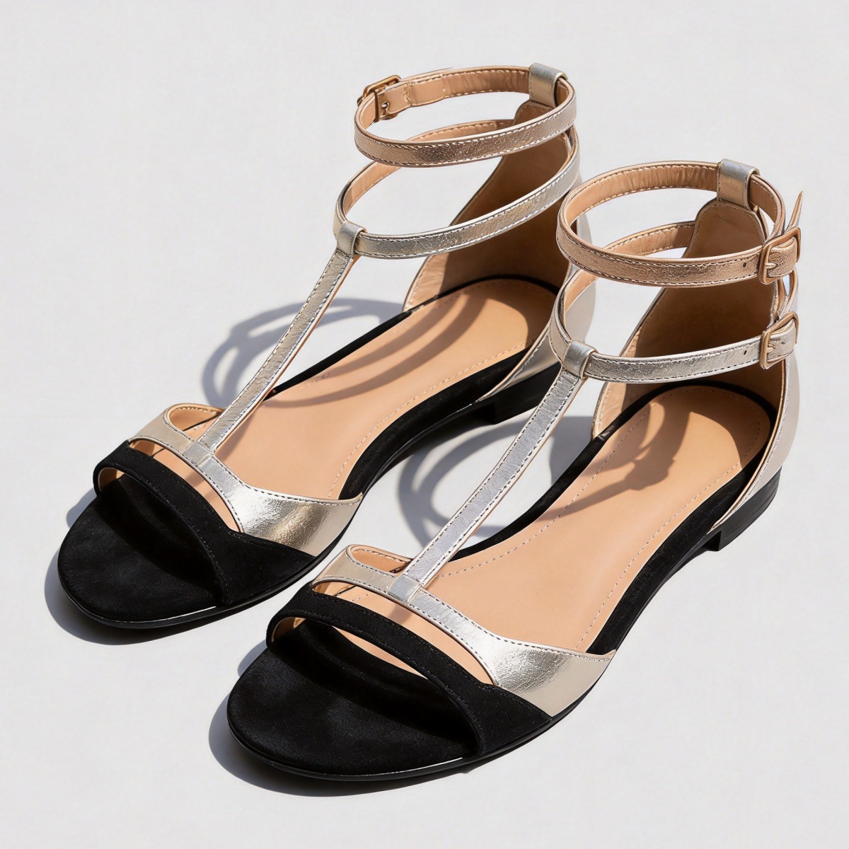 Made to order ships in 3–5 days Flat bottomed summer sandals with open toed fish mouth for women - Image 3