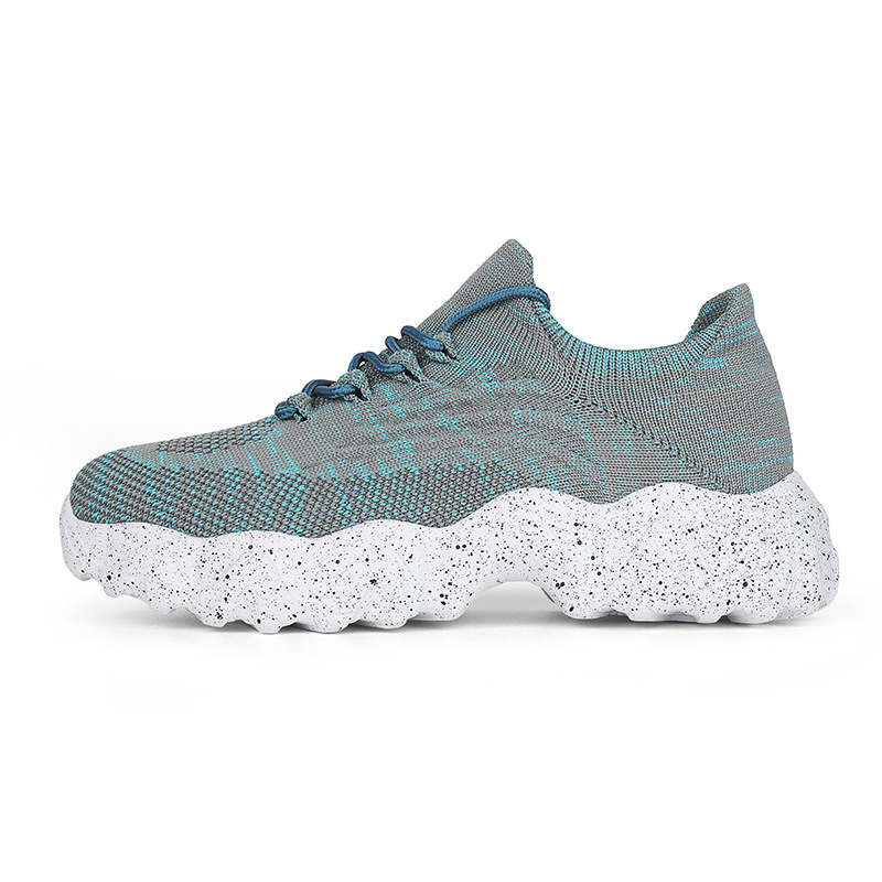 Daily Sporty Women's Shoes Cross-border New Summer Elevated Big Size Knitted Shoes Couple Style - Image 10