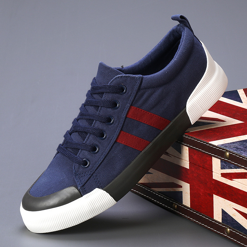 Lightweight breathable versatile casual men's low top flat lace up shoes for men - Image 5