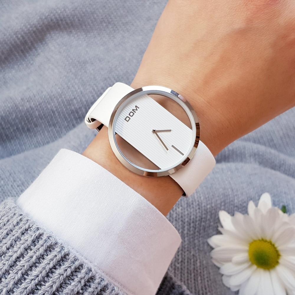 DOM fashion Women Watches Luxury Women Bracelet Quartz twatch for women Quartz Watch wristwatch girl waterproofk genuine leather - Image 3
