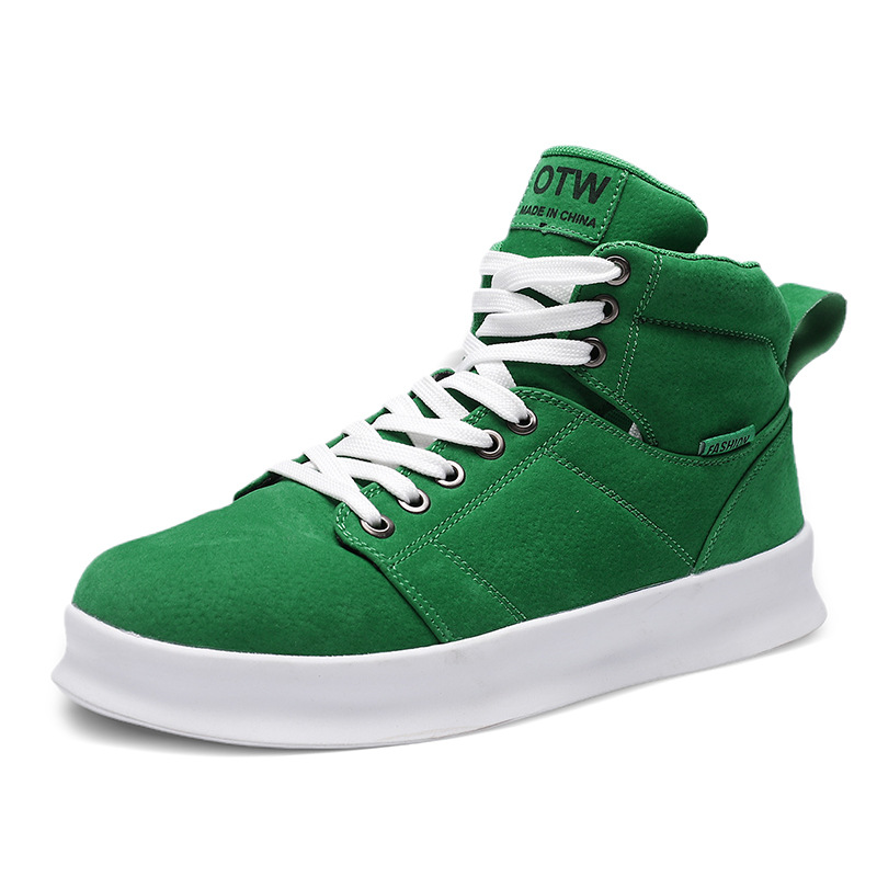 High top suede board shoes Air Force thick sole breathable sports student casual workwear shoes men - Image 7