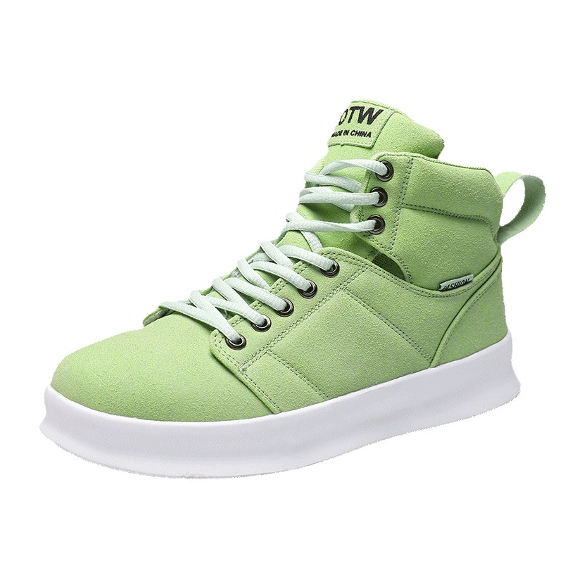 High top suede board shoes Air Force thick sole breathable sports student casual workwear shoes men - Image 8