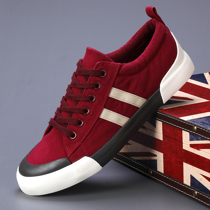 Lightweight breathable versatile casual men's low top flat lace up shoes for men - Image 4