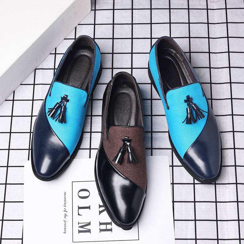 Leather shoes for men, business formal, plus size fit, trendy and casual shoes, Korean version, versatile and trendy, British style - Image 3