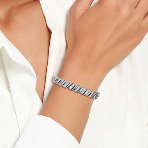 Spring Hook Cuban Chain Bracelet Copper Gold Plated Zircon Stone Hip Hop Fashion Design Jewelry
