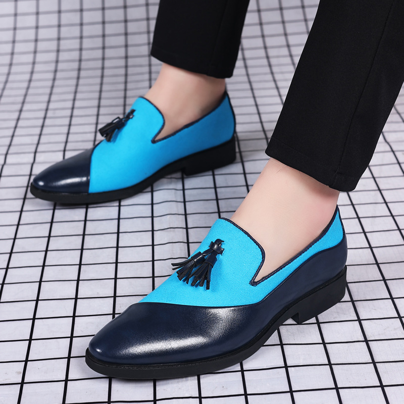 Leather shoes for men, business formal, plus size fit, trendy and casual shoes, Korean version, versatile and trendy, British style - Image 4