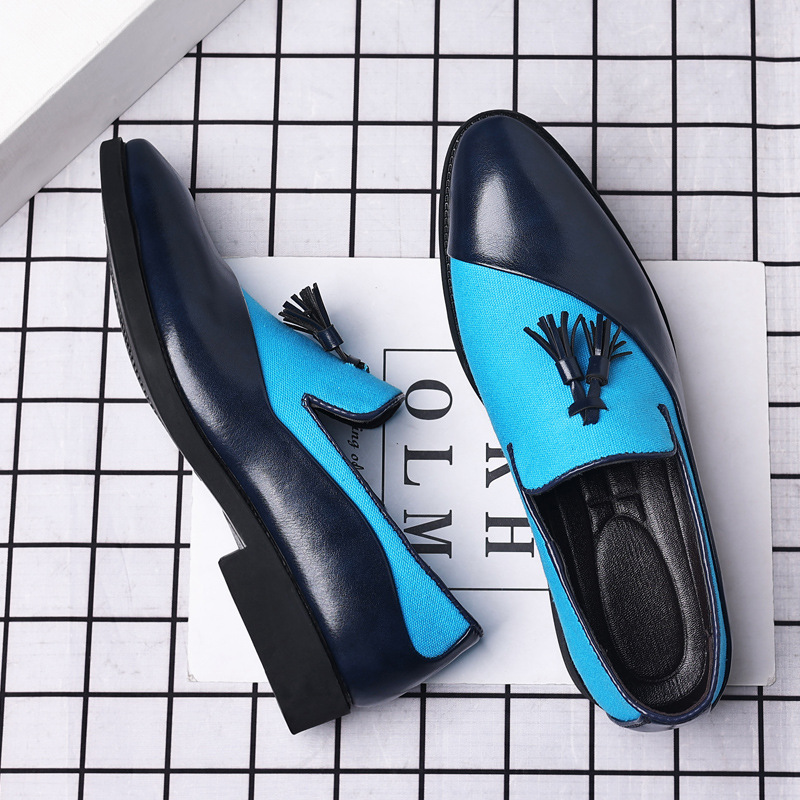 Leather shoes for men, business formal, plus size fit, trendy and casual shoes, Korean version, versatile and trendy, British style - Image 6