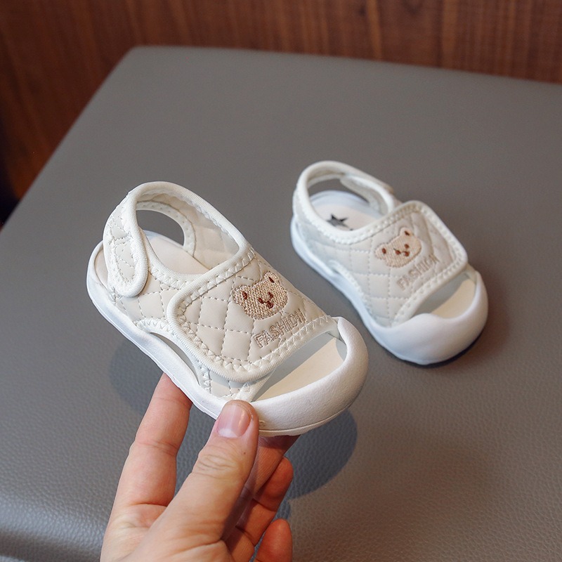 Little children's princess shoes baby shoes boys and girls toe-cap sandals infant soft sole toddler shoes - Image 4
