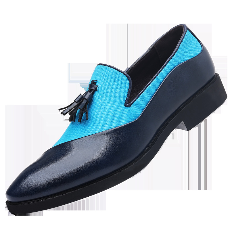Leather shoes for men, business formal, plus size fit, trendy and casual shoes, Korean version, versatile and trendy, British style - Image 5