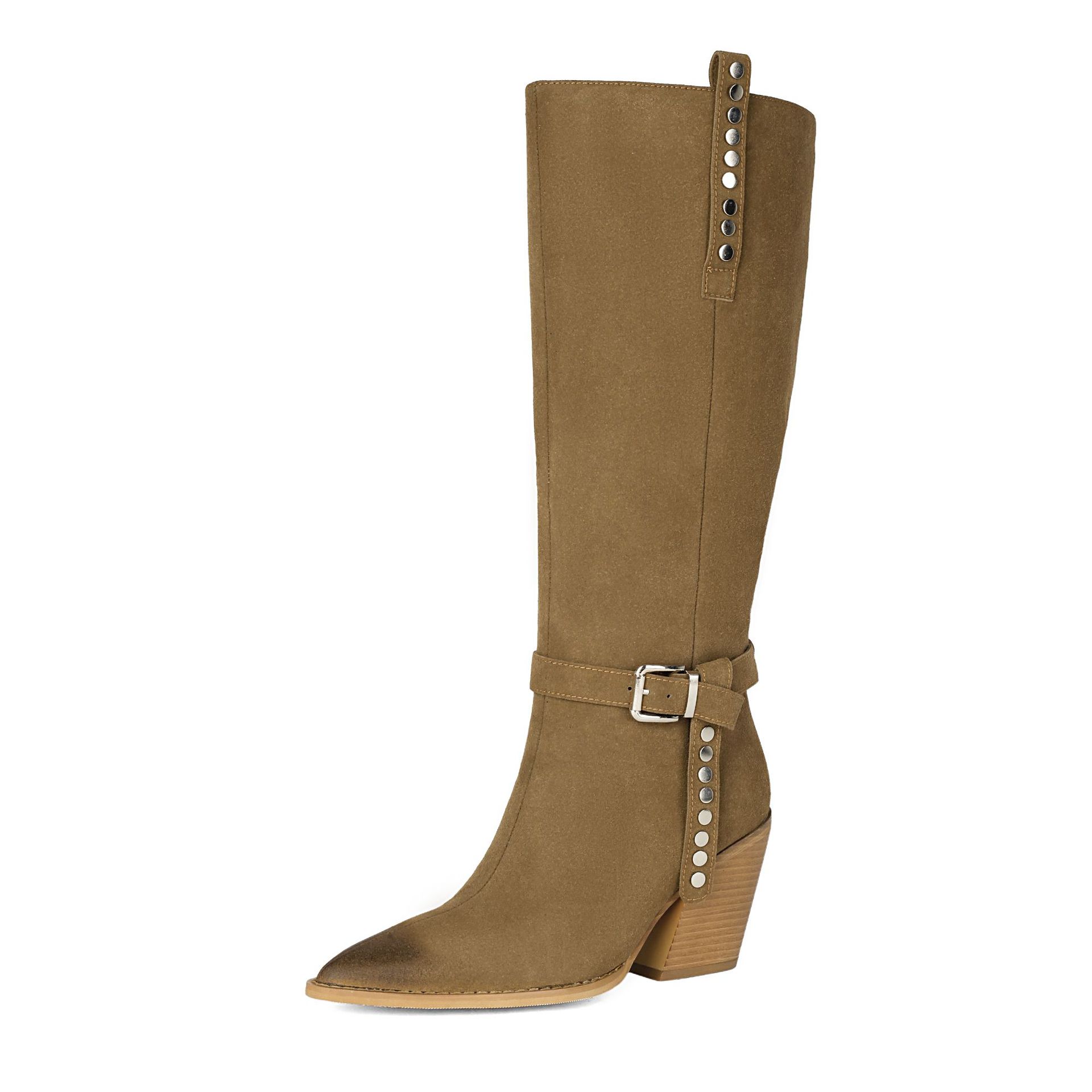 Lady's High Heel Boots with Studs, Pointed Toe, High Shaft Western Style Made to order, ships in 7 days - Image 5