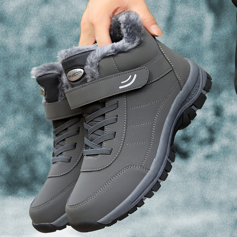 Rubber sole anti slip warm cotton shoes snow boots - Image 3