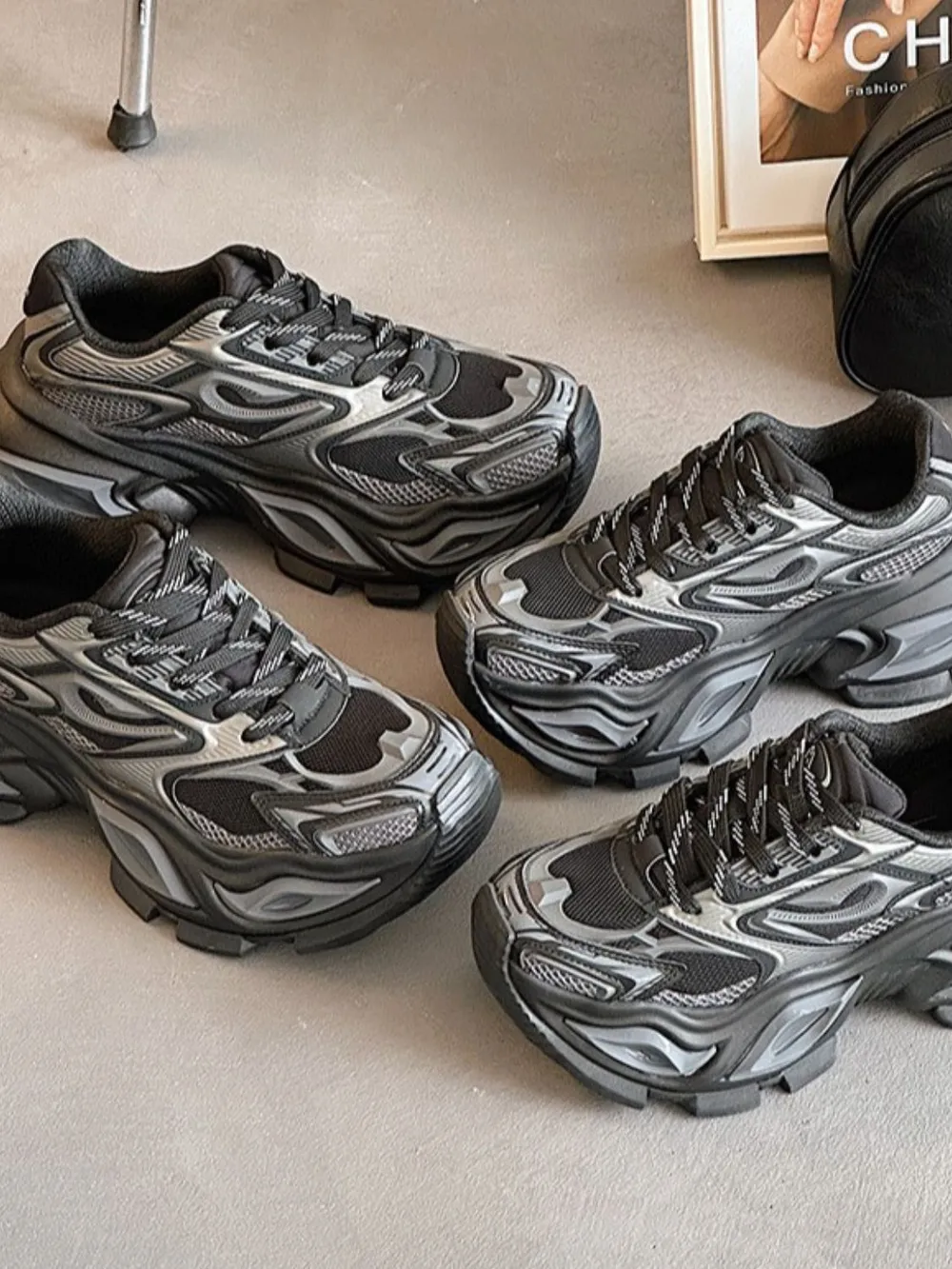 Breathable Chunky Platform Sneakers - Image 9