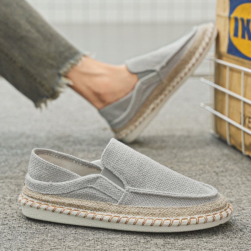 Fisherman Shoes Men's Breathable Cloth Shoes Hanfu Shoes Men's Casual Slip-On Loafers Driving Old Beijing Cloth Shoes - Image 3