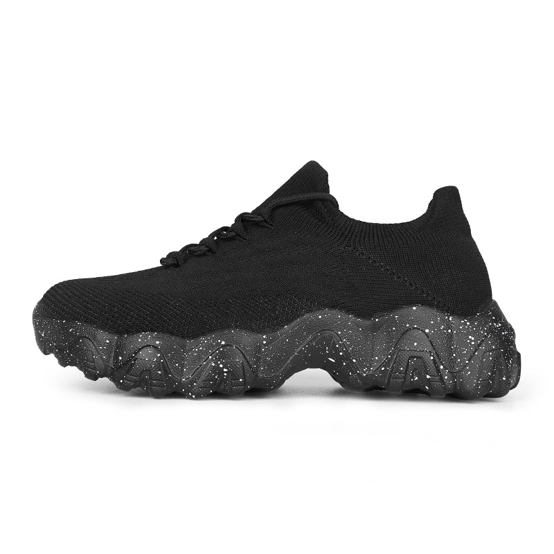 Daily Sporty Women's Shoes Cross-border New Summer Elevated Big Size Knitted Shoes Couple Style - Image 6