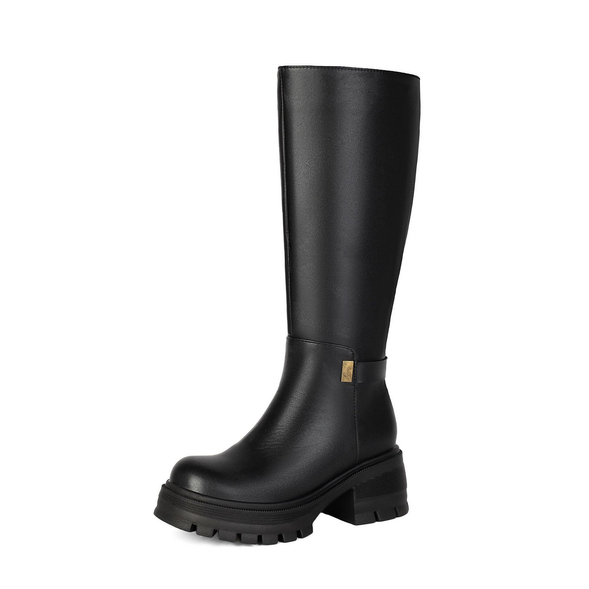 High Heel Over-the-Knee Boots for Women, Faux Suede Punk Style Chunky Heel Autumn/Winter Fashion - Image 6