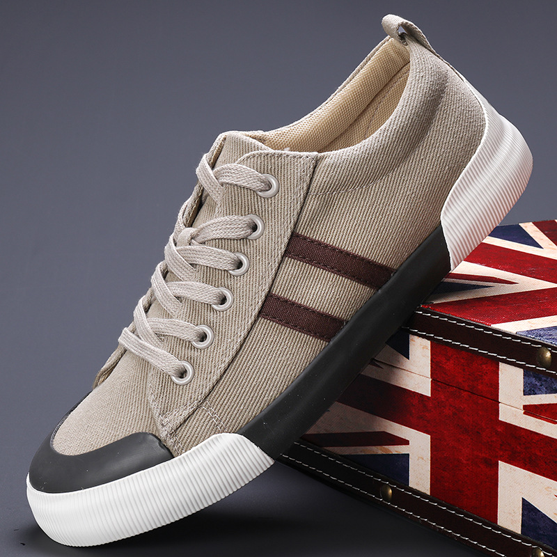 Lightweight breathable versatile casual men's low top flat lace up shoes for men - Image 6