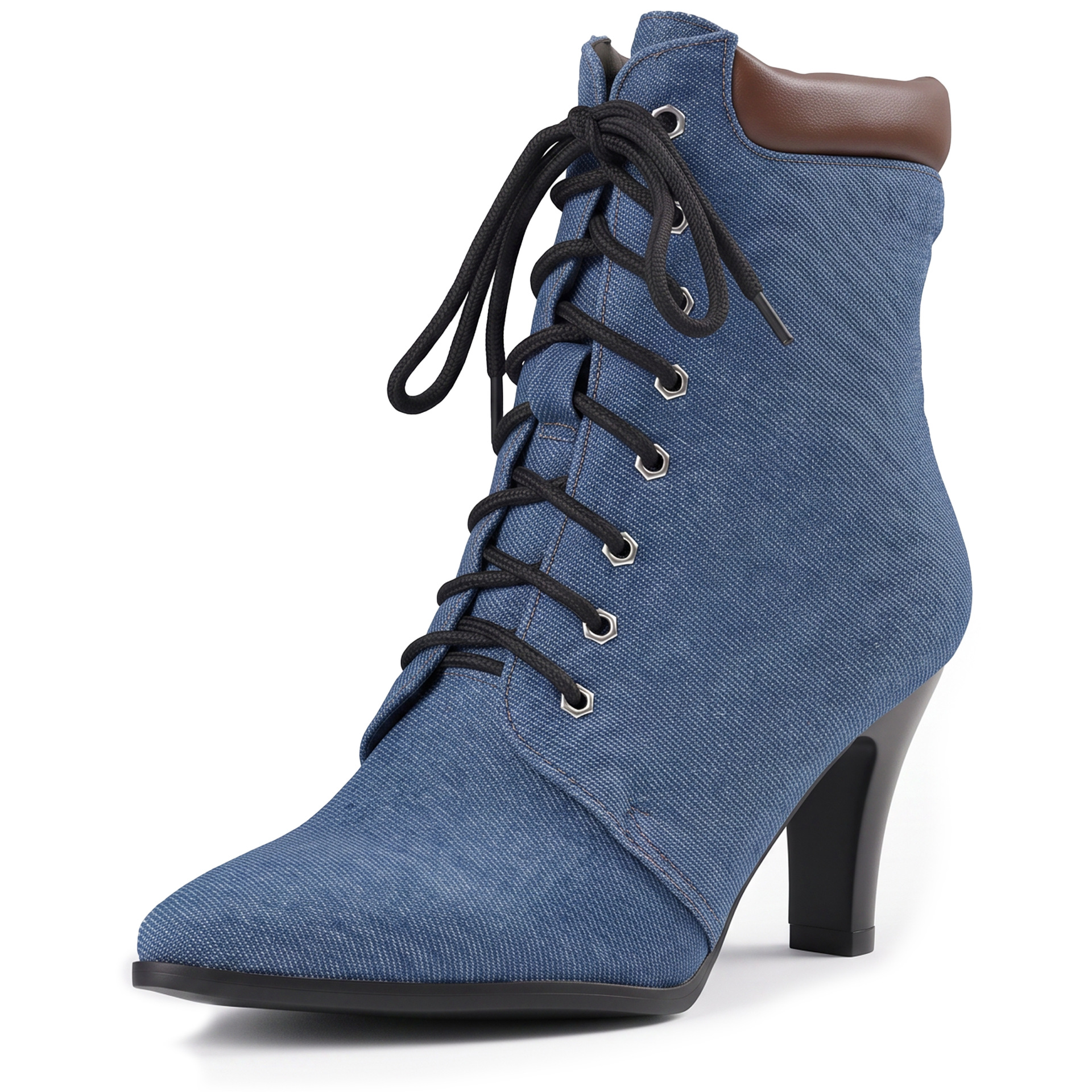 Low-cut Martin Boots Women's Pointed Toe Lace-up Ankle Boots Wide Sizes Autumn Winter Fashion Style Made to order, ships in 7 days - Image 7