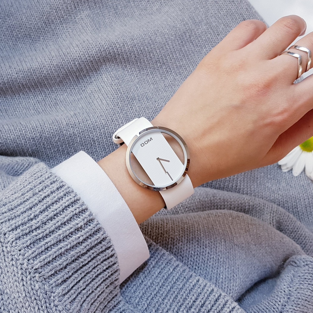 DOM fashion Women Watches Luxury Women Bracelet Quartz twatch for women Quartz Watch wristwatch girl waterproofk genuine leather - Image 5